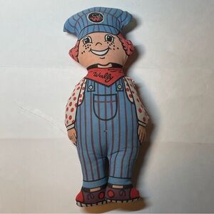 Antique Wally The Train Conductor Doll, Whimsy Factory Stuffed Animal Toy, 1970s